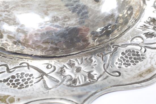 An Edwardian Arts & Crafts silver dish by the Keswick School of Industrial Art, 2.5 oz.